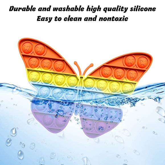 Butterfly Pop It Bubble Fidget Toy - Picture 5 of 5